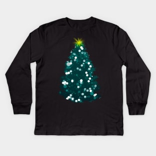 Christmas Tree Lights Kids Long Sleeve T-Shirt